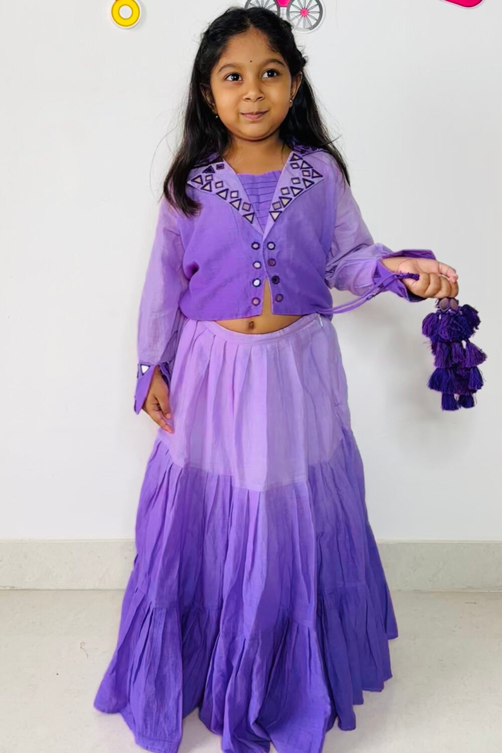 Lavender Ombre Lehenga