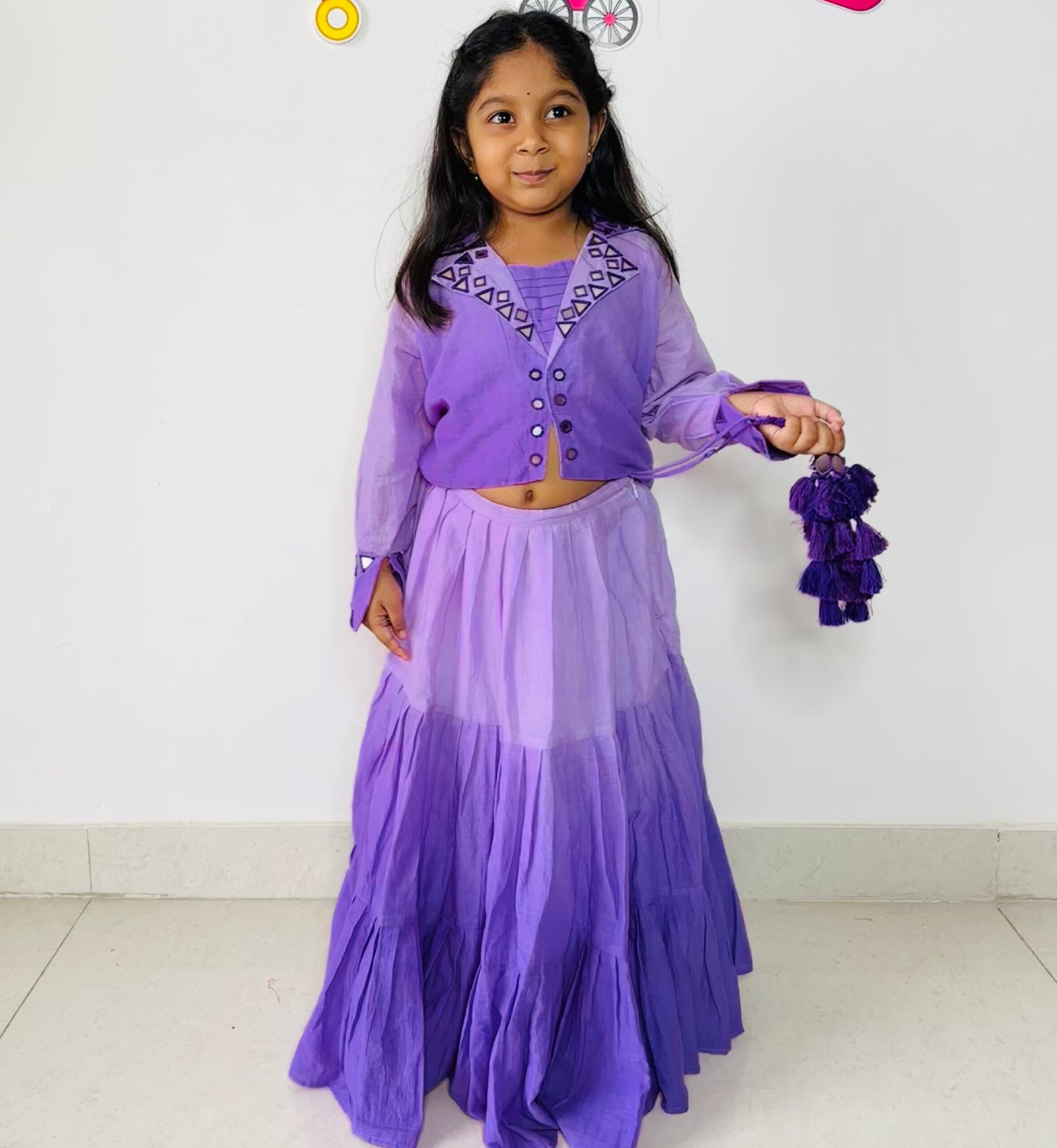 Lavender Ombre Lehenga