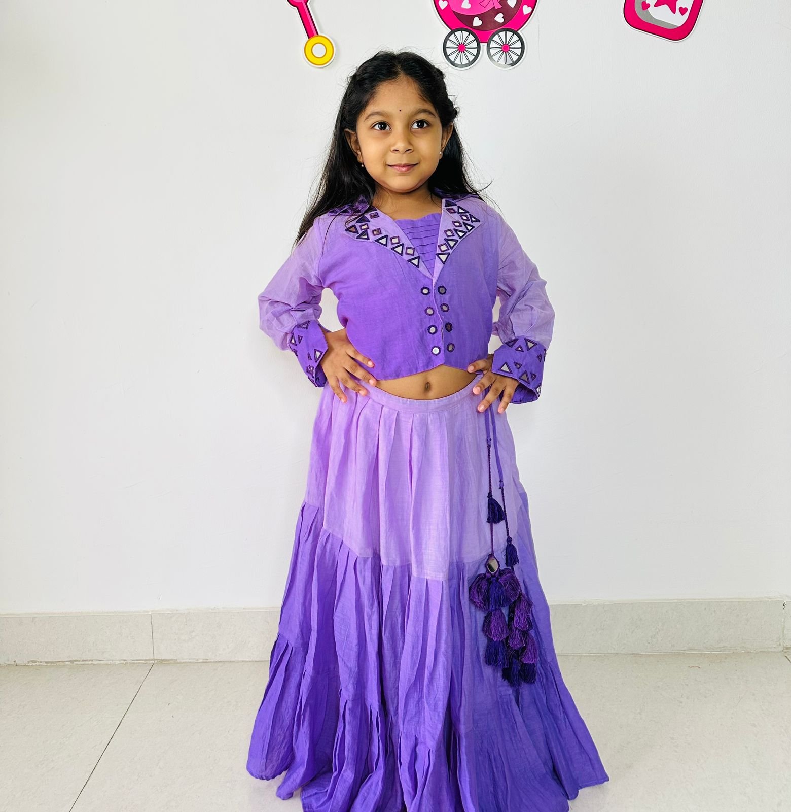 Lavender Ombre Lehenga - Image 2