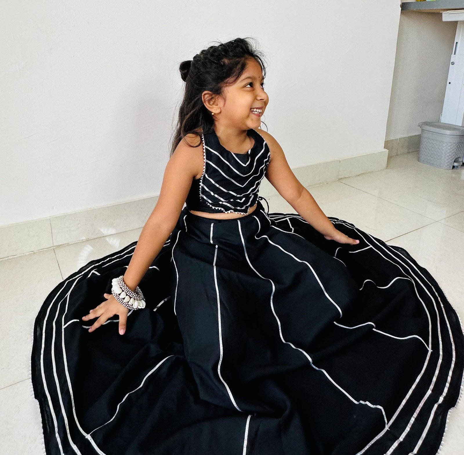 Midnight Elegance Lehenga - Image 4