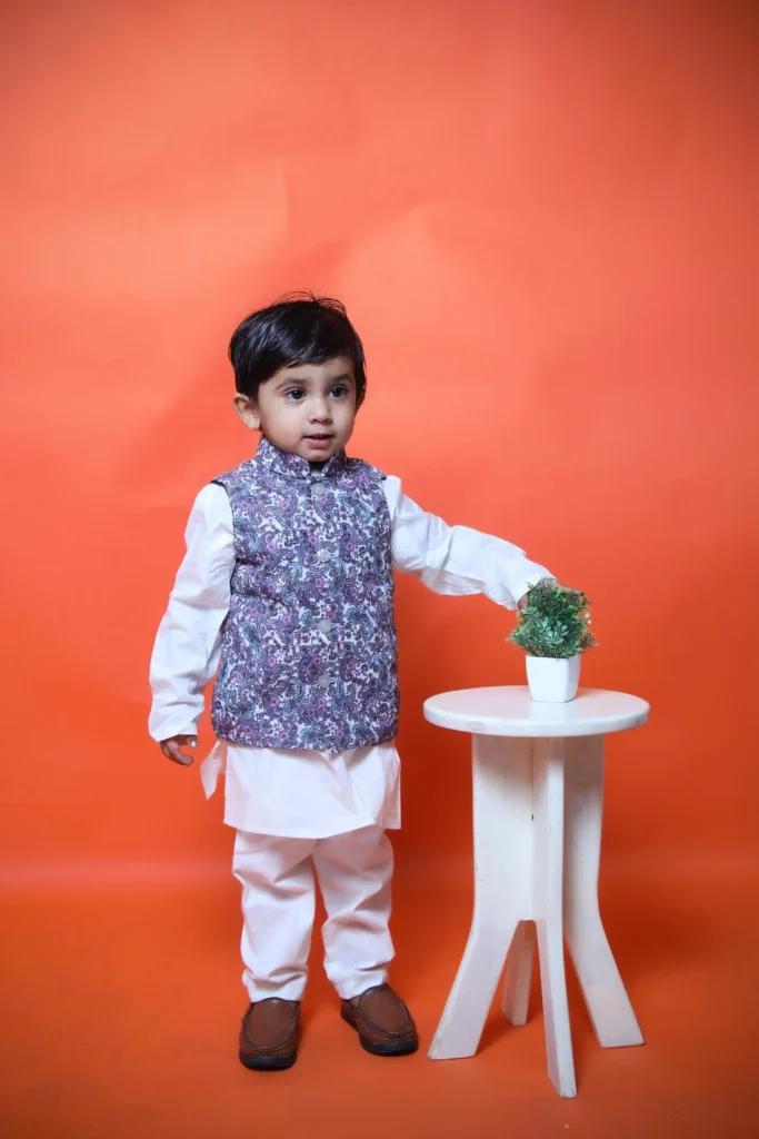 Shahzaada Nehru jacket set for boys